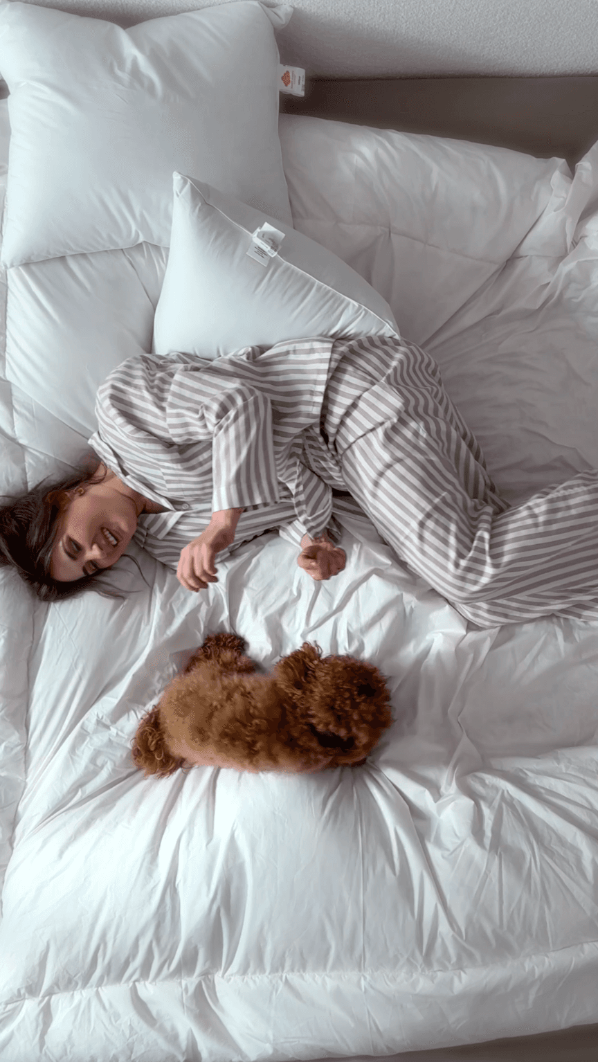 Dreamy bedding with Midifluff & Fluffy pillows at @lenigaribov.