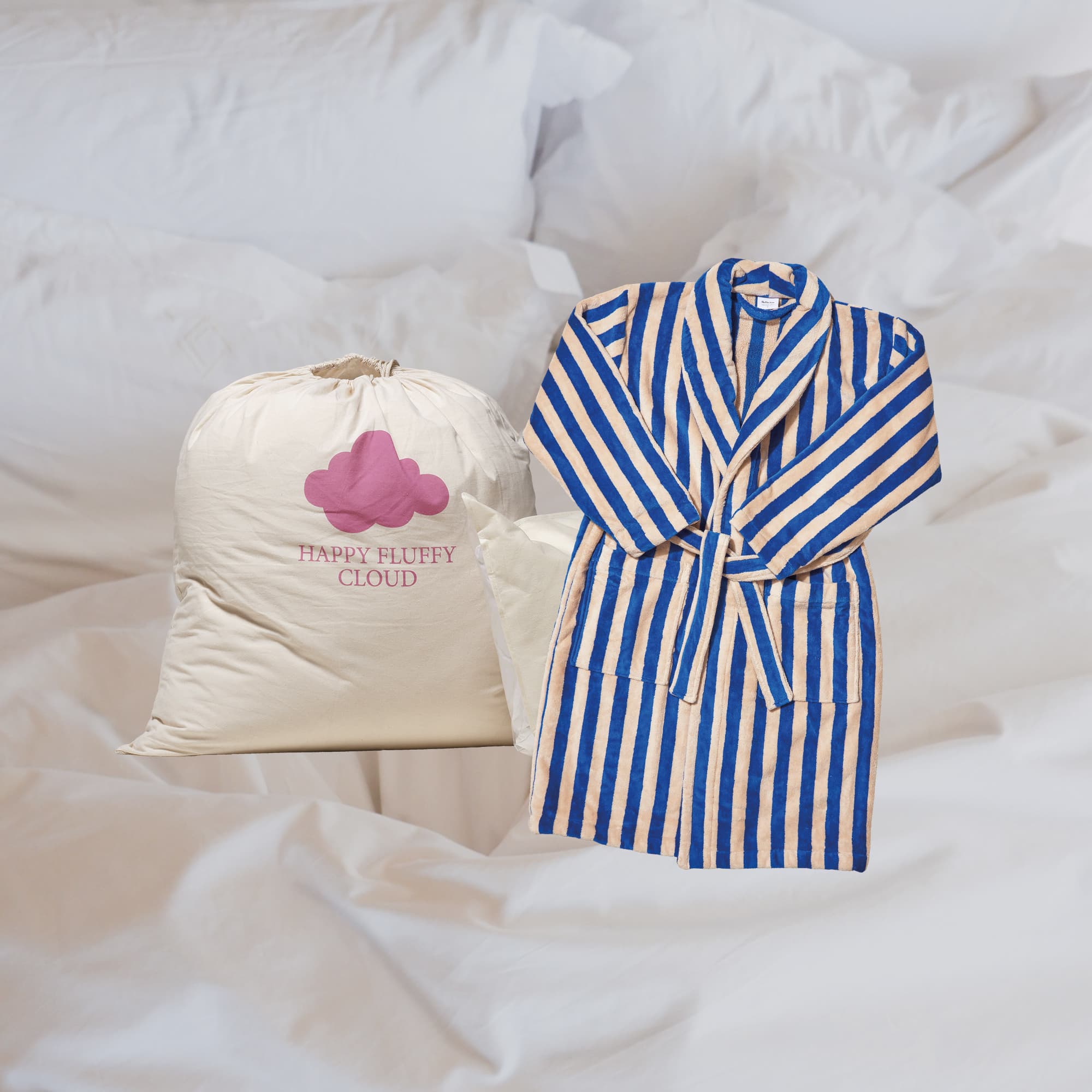 Happy Fluffy Cloud Package Midifluff Double duvet & Nufferton - Roy Robe
